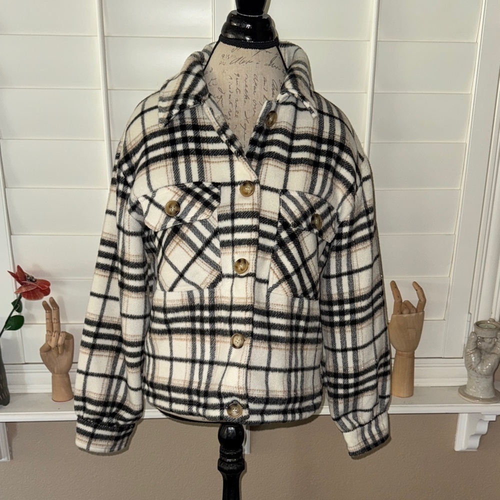 GeeGee Plaid Jacket Shacket